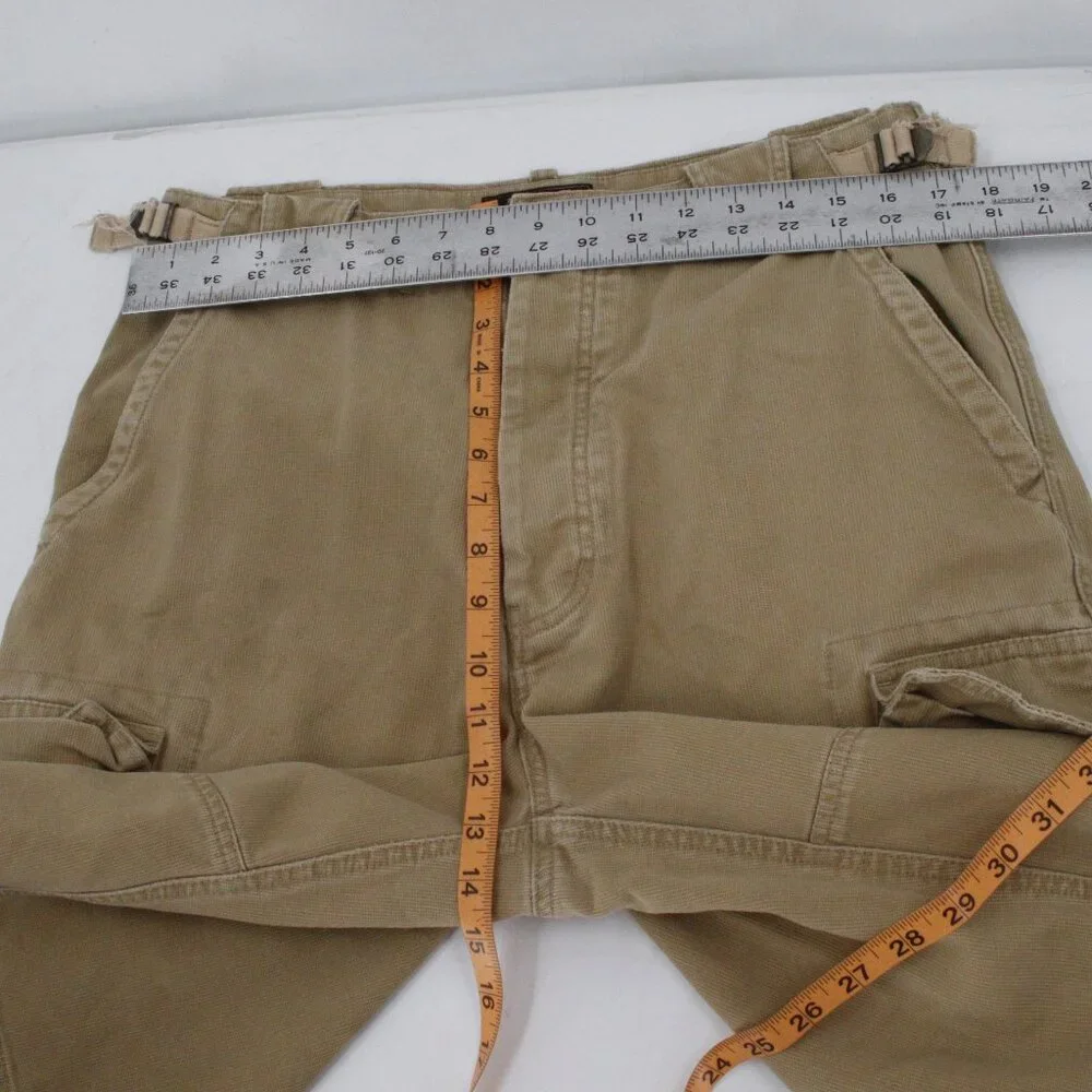 Vintage Y2K Abercrombie and Fitch Cargo Shorts Mens 32 34x11 military side cinch